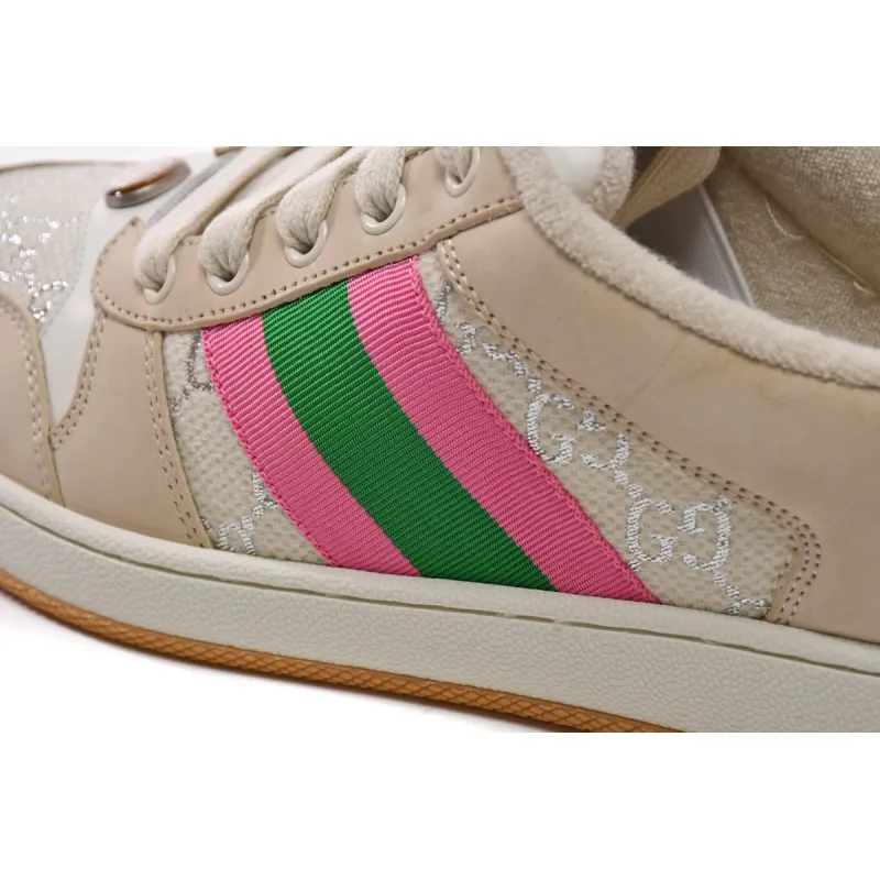Gucci Screener Cream Leather (Women's) 577684 2C830 9150