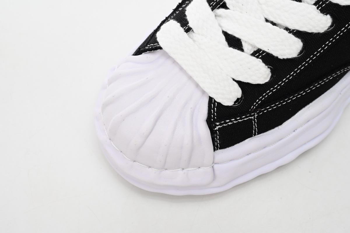Maison Mihara Yasuhiro Blakey OG Sole Canvas Low Black A08FW735