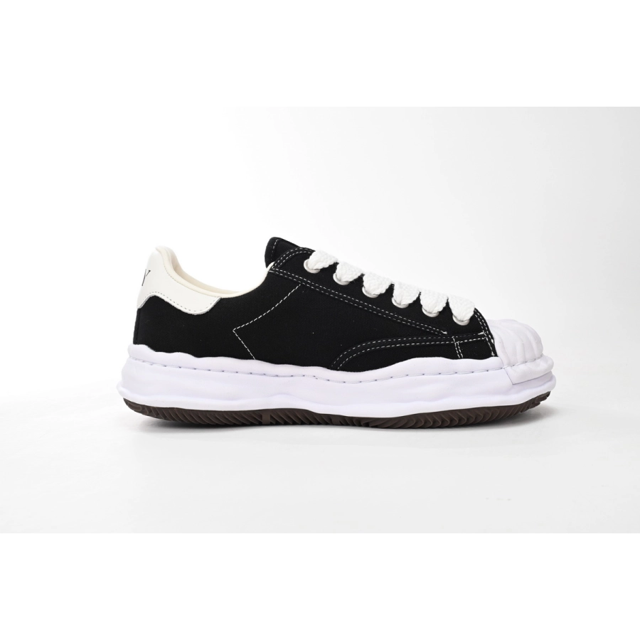 Maison Mihara Yasuhiro Blakey OG Sole Canvas Low Black No Logo No.703