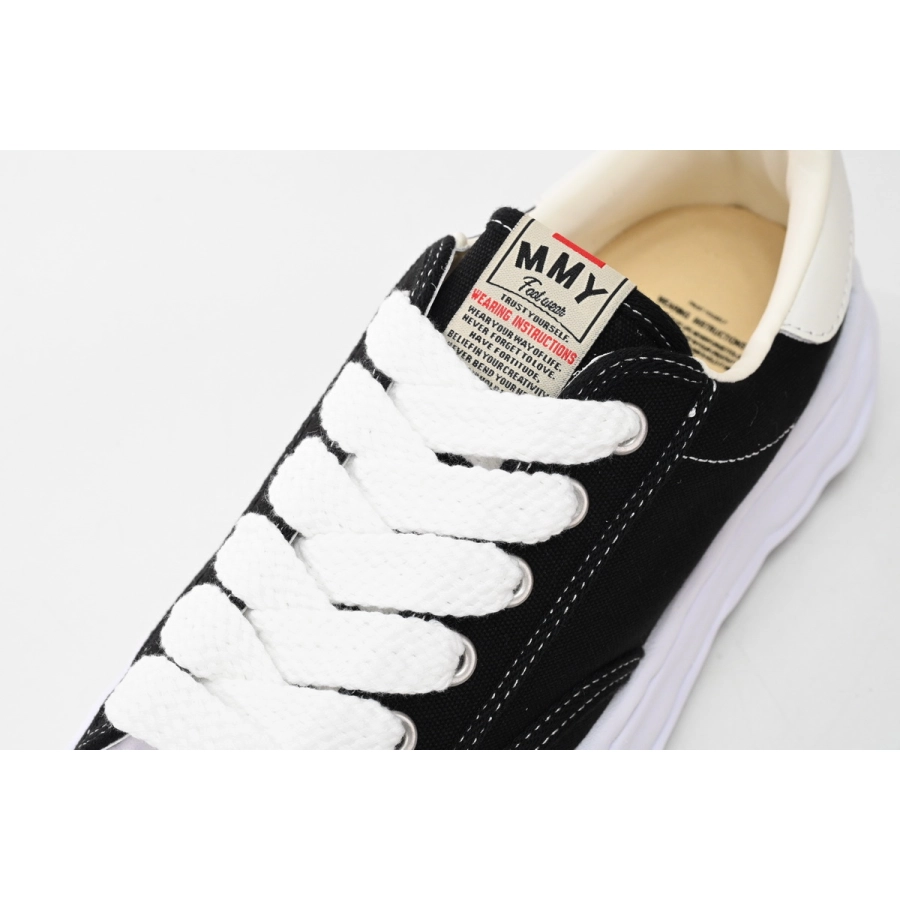 Maison Mihara Yasuhiro Blakey OG Sole Canvas Low Black No Logo No.703