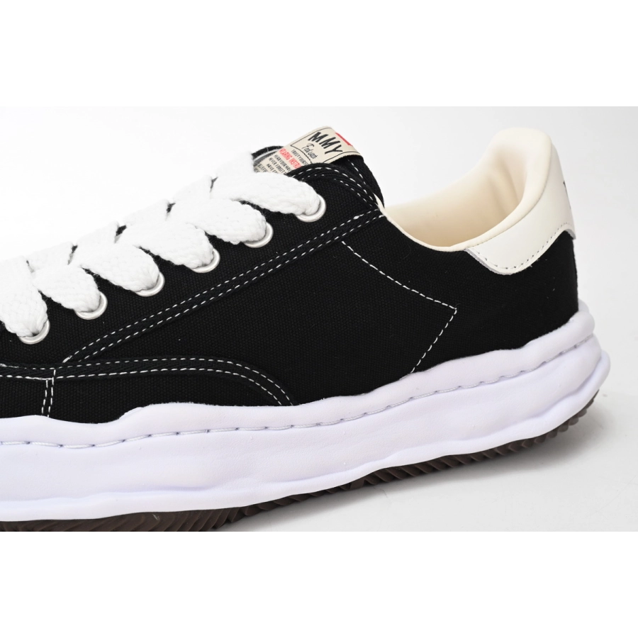 Maison Mihara Yasuhiro Blakey OG Sole Canvas Low Black No Logo No.703