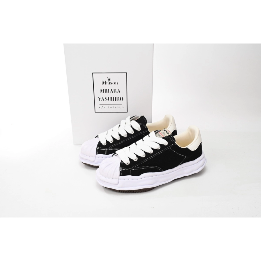 Maison Mihara Yasuhiro Blakey OG Sole Canvas Low Black No Logo No.703