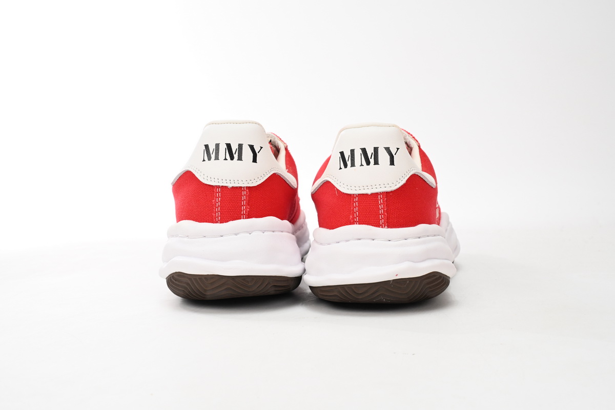 Maison Mihara Yasuhiro Blakey OG Sole Canvas Low Red A08FW735