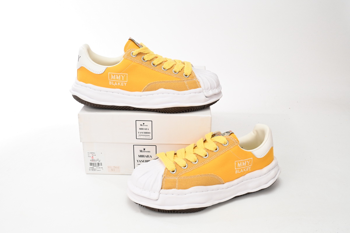 Maison Mihara Yasuhiro Blakey OG Sole Canvas Low Yellow