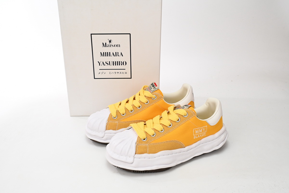 Maison Mihara Yasuhiro Blakey OG Sole Canvas Low Yellow