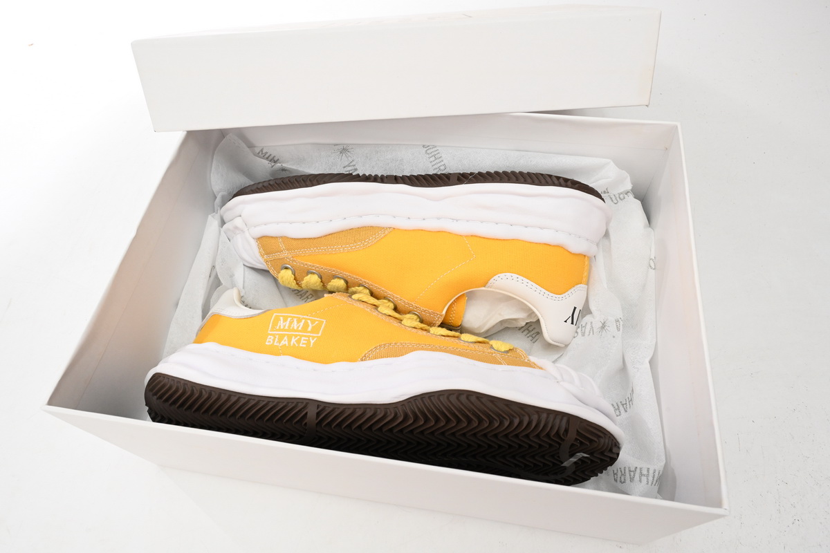 Maison Mihara Yasuhiro Blakey OG Sole Canvas Low Yellow
