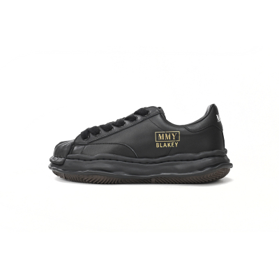 Maison Mihara Yasuhiro Blakey OG Sole Leather Low Black A06FW702-BLK 01