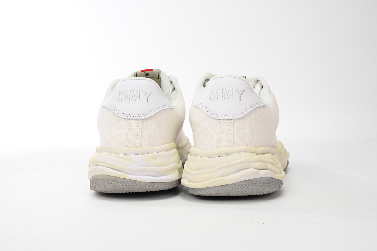 Maison Mihara Yasuhiro Wayne OG Sole Washed Canvas Low White A08FW708