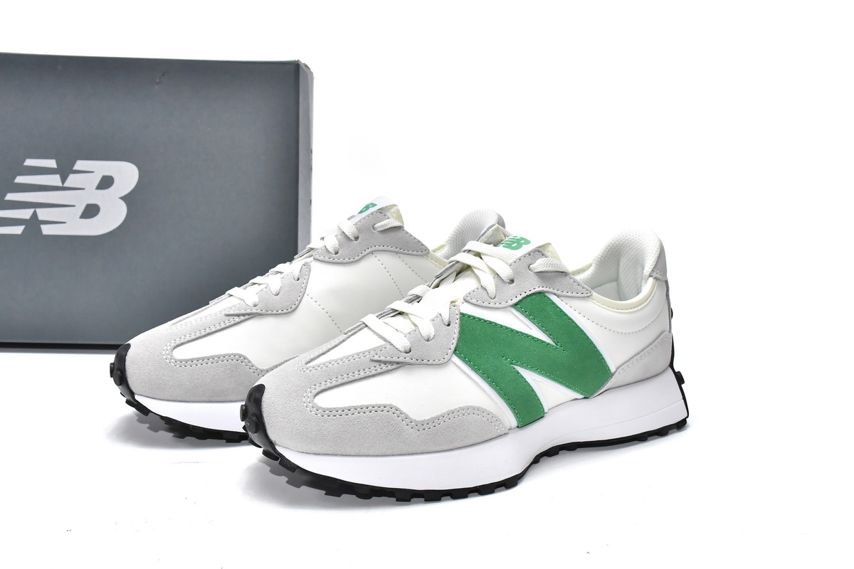 New Balance 327 White Green WS327LG