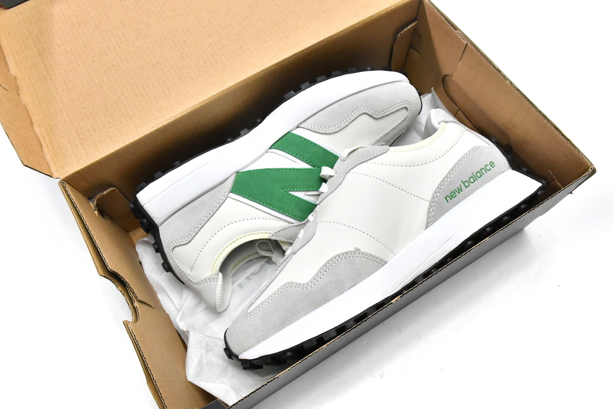 New Balance 327 White Green WS327LG