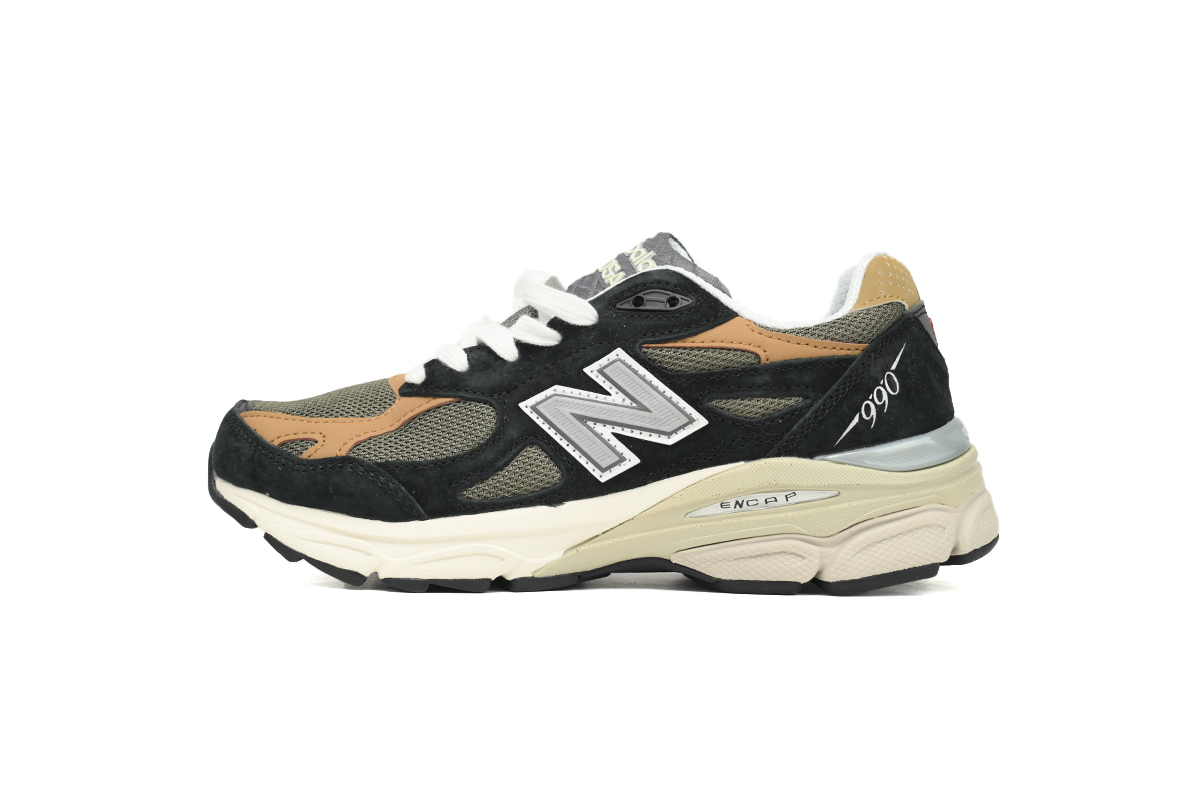 New Balance 990v3 MiUSA Black Tan  M990BB3