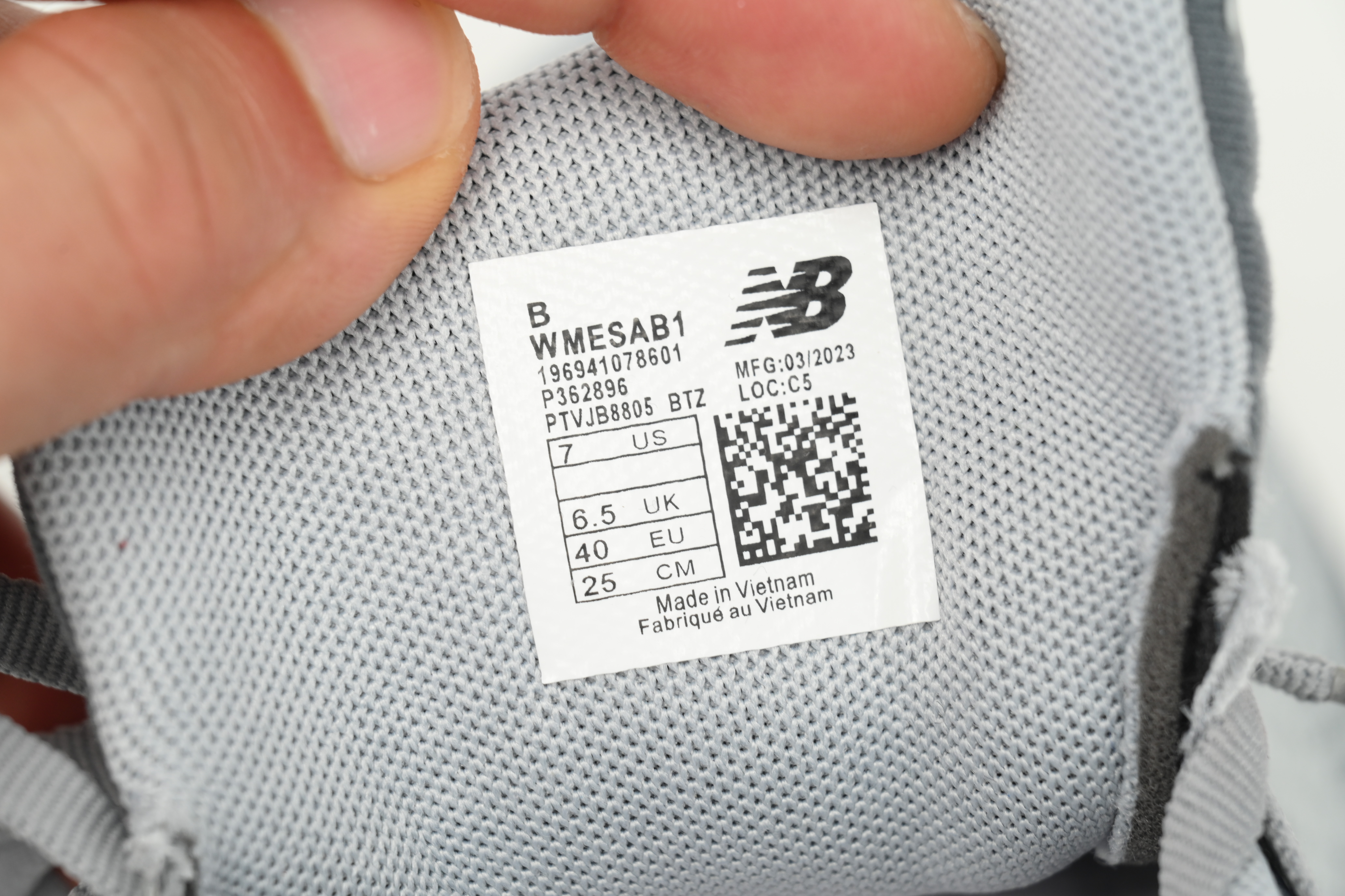 New Balance NB Fresh Foam X840 Gray white WMESAB1