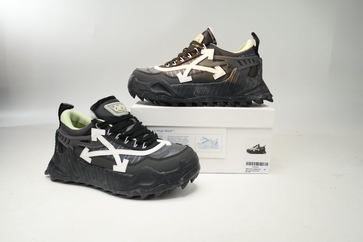 OFF-WHITE Out Of Deep gray white OMIA139C 99FAB00 20701