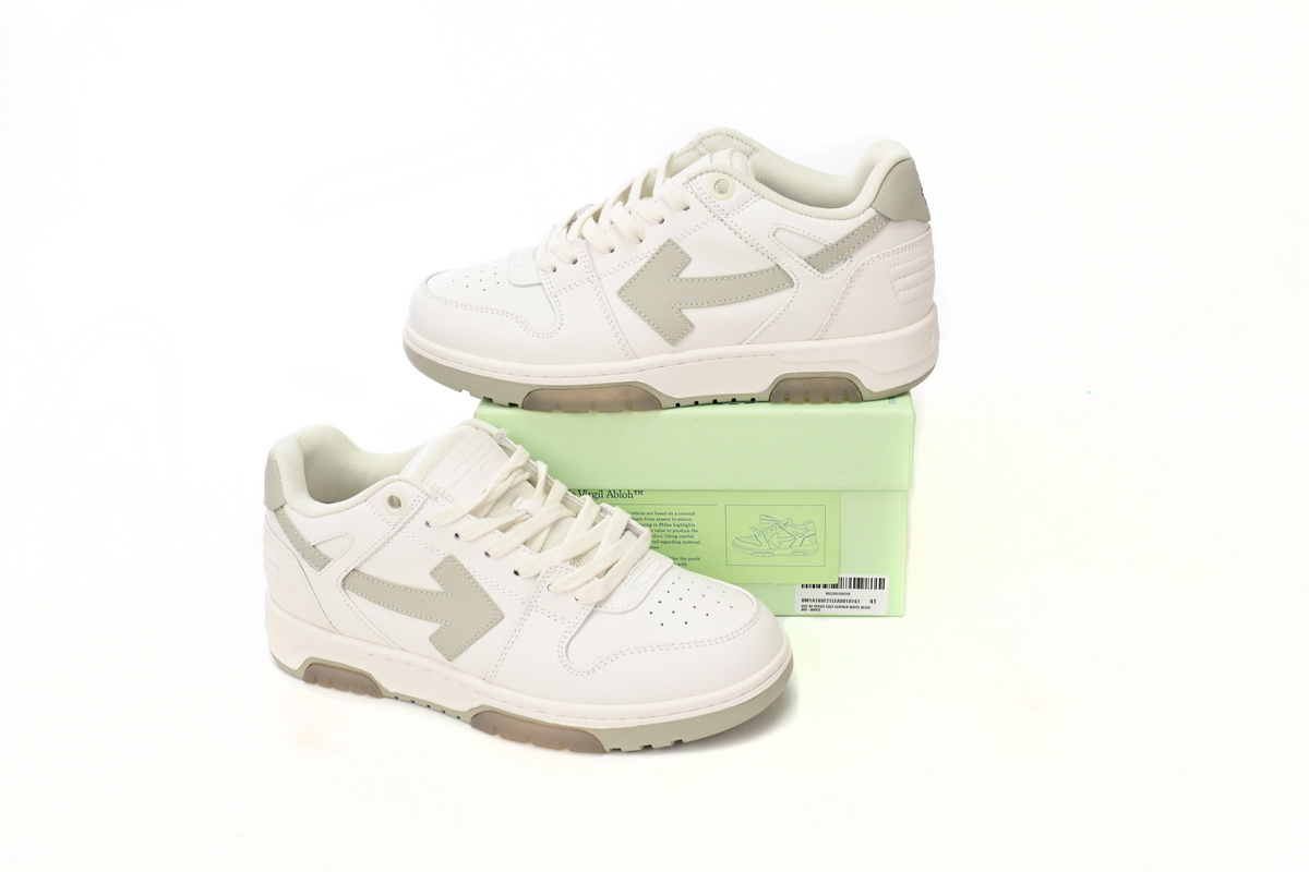 OFF-WHITE Out Of Office "OOO" Low Tops White Grey 2021 OMIA18 9F21LEA00 10161