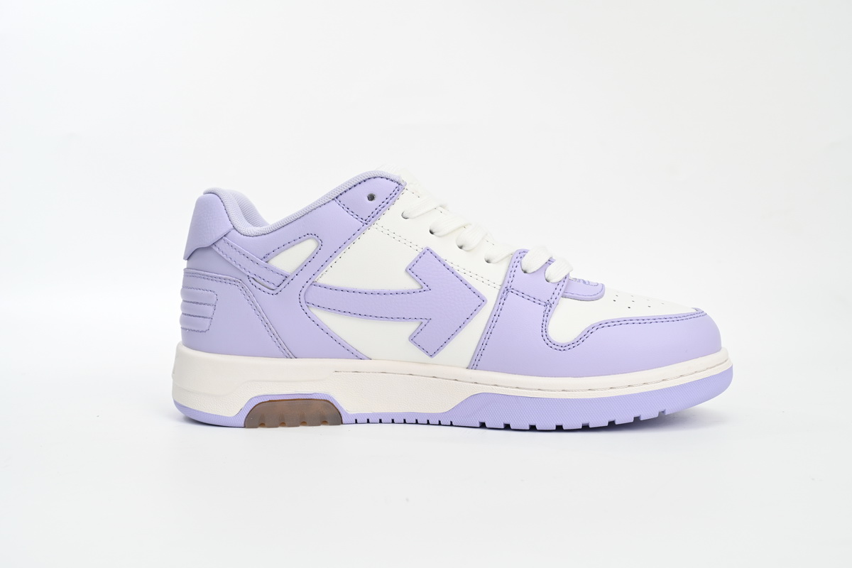 OFF-WHITE Out Of Office Calf Leather White Lilac (Women