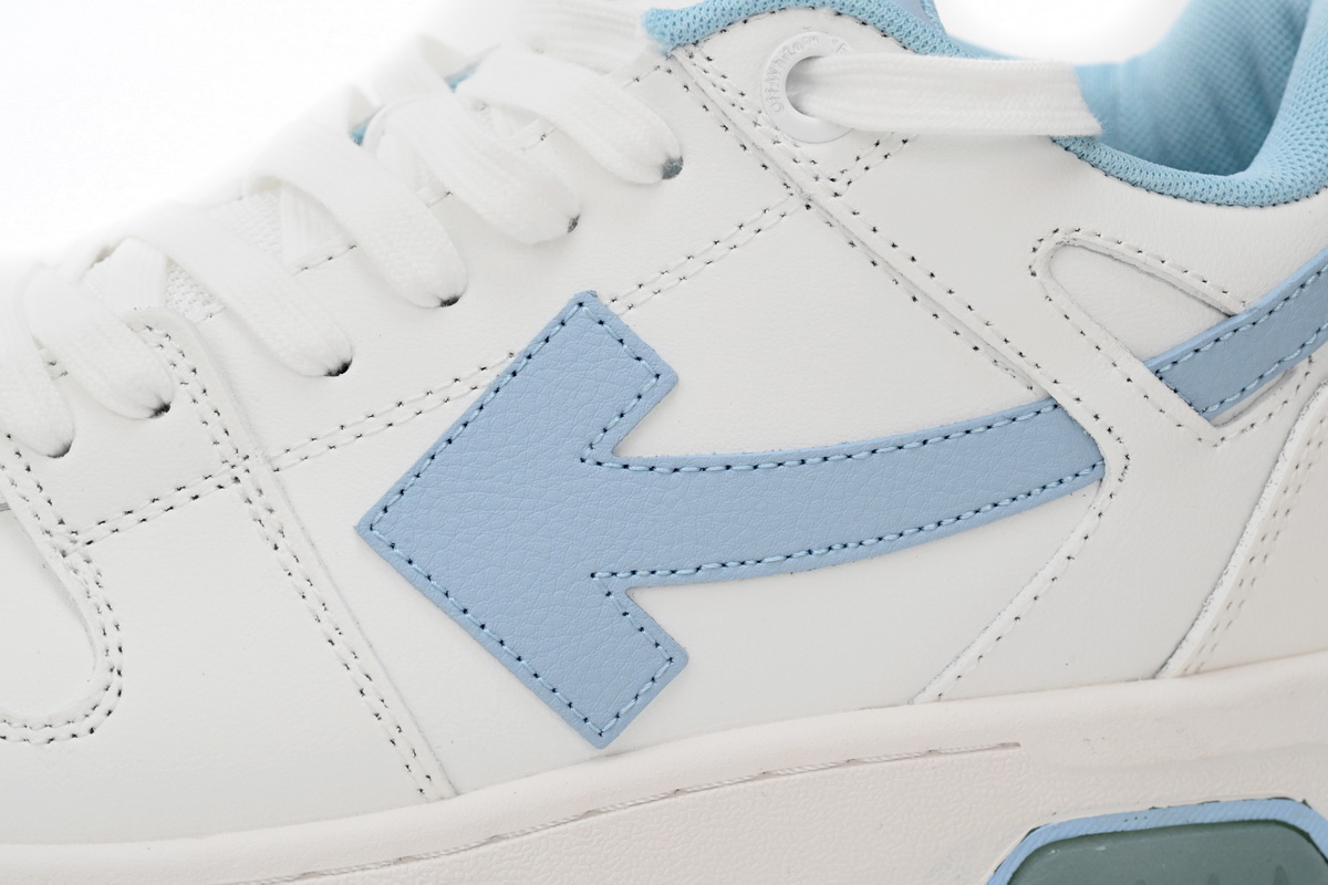 OFF-WHITE Out Of Office OOO 30 MM Low Tops White Light Blue OMIA189 C99LEA00 10145