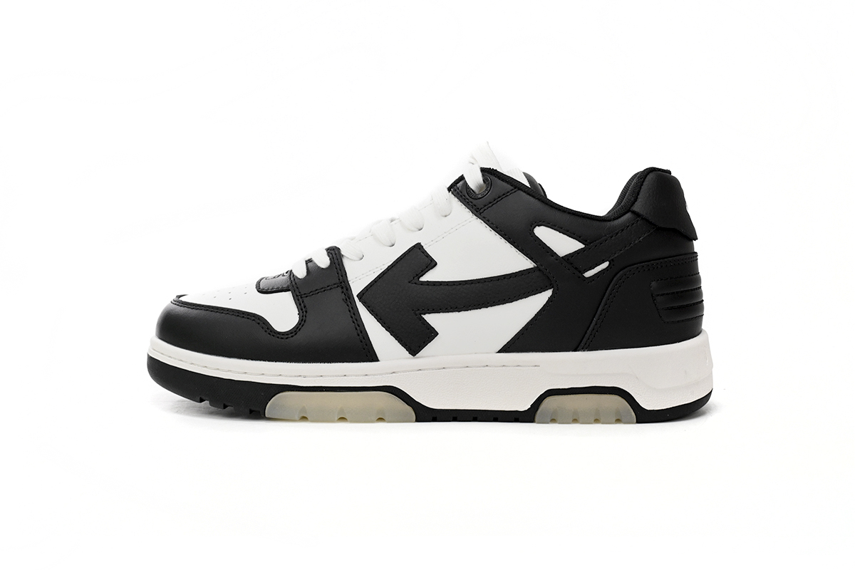 OFF-WHITE Out Of Office OOO Low Tops White Black White OMIA189C99LEA0041004