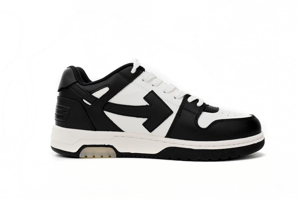 OFF-WHITE Out Of Office OOO Low Tops White Black White OMIA189C99LEA0041004