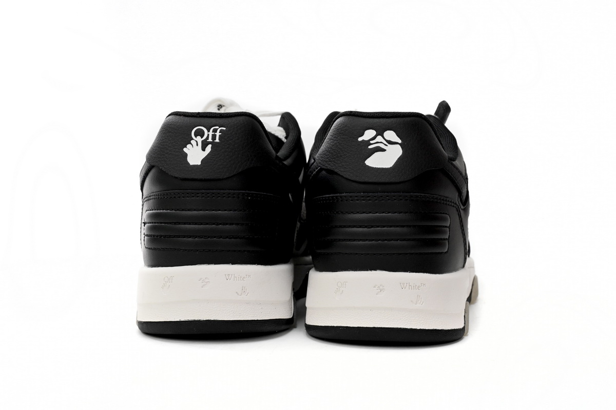 OFF-WHITE Out Of Office OOO Low Tops White Black White OMIA189C99LEA0041004