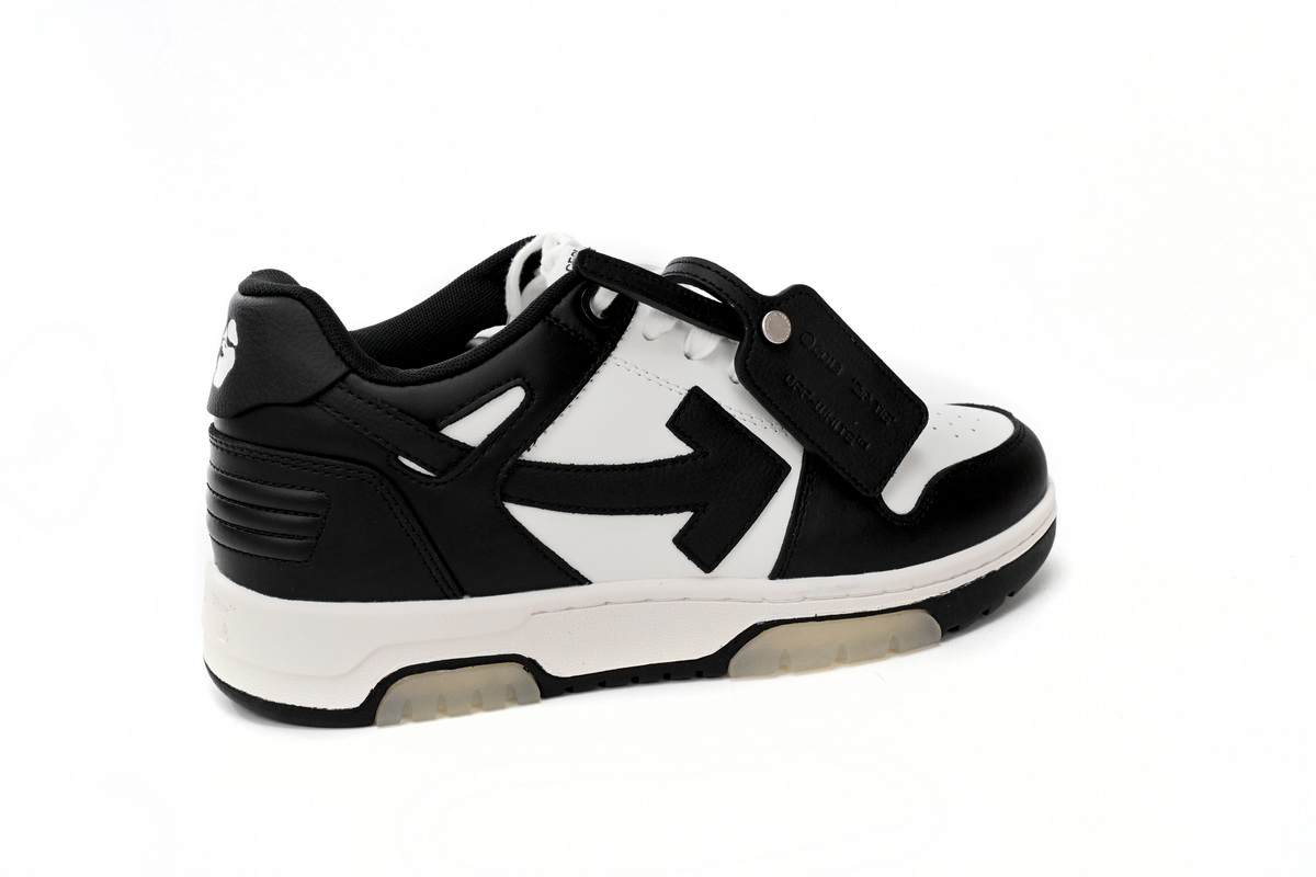 OFF-WHITE Out Of Office OOO Low Tops White Black White OMIA189C99LEA0041004