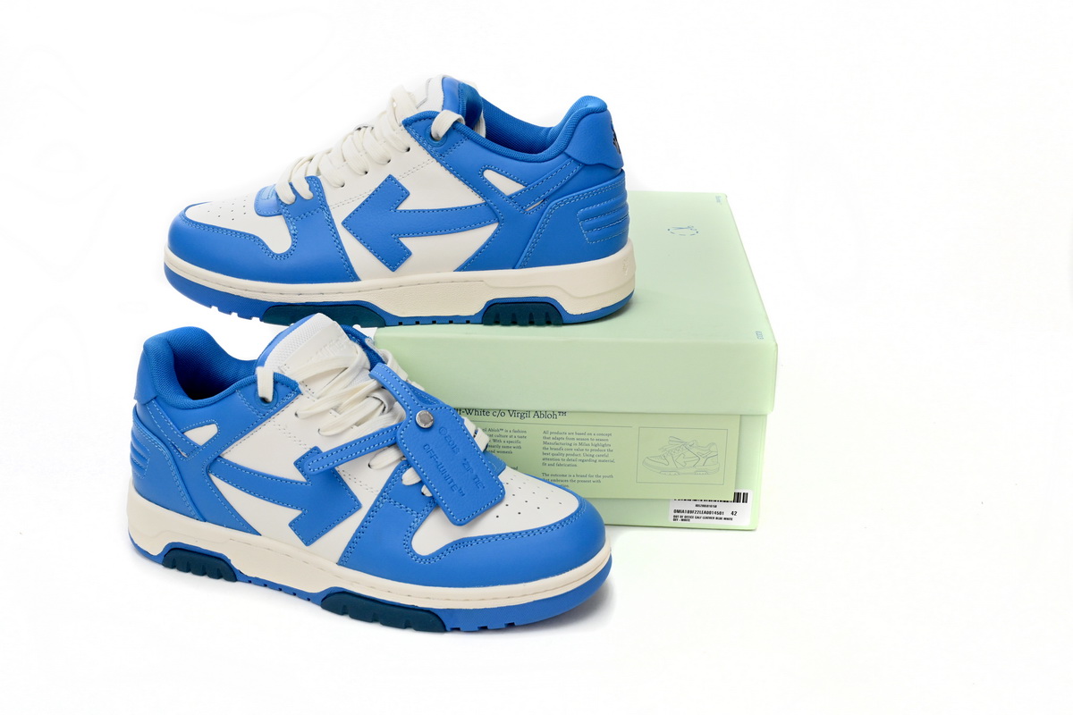 OFF-WHITE Out Of Office OOO Low Tops White Blue (FW22)