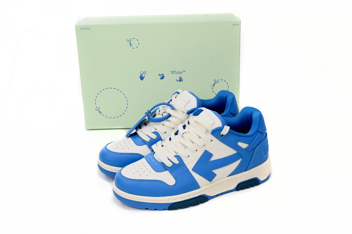 OFF-WHITE Out Of Office OOO Low Tops White Blue (FW22)