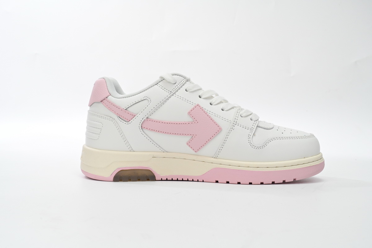 OFF-WHITE Out Of Office OOO Low Tops White Light Pink (Women