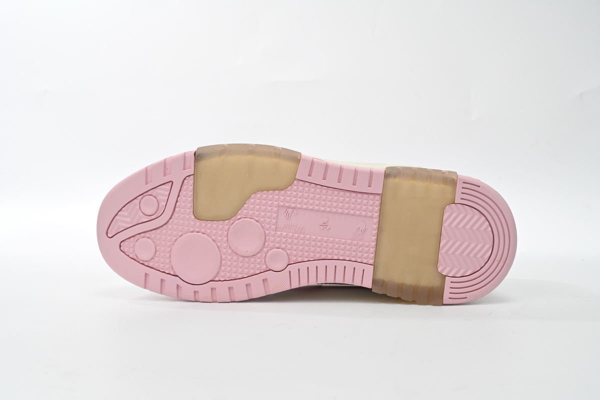 OFF-WHITE Out Of Office OOO Low Tops White Light Pink (Women
