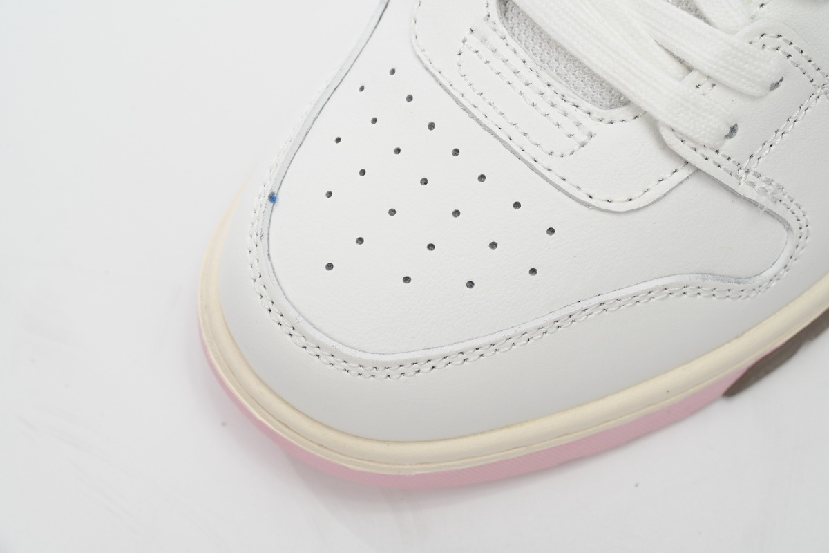 OFF-WHITE Out Of Office OOO Low Tops White Light Pink (Women