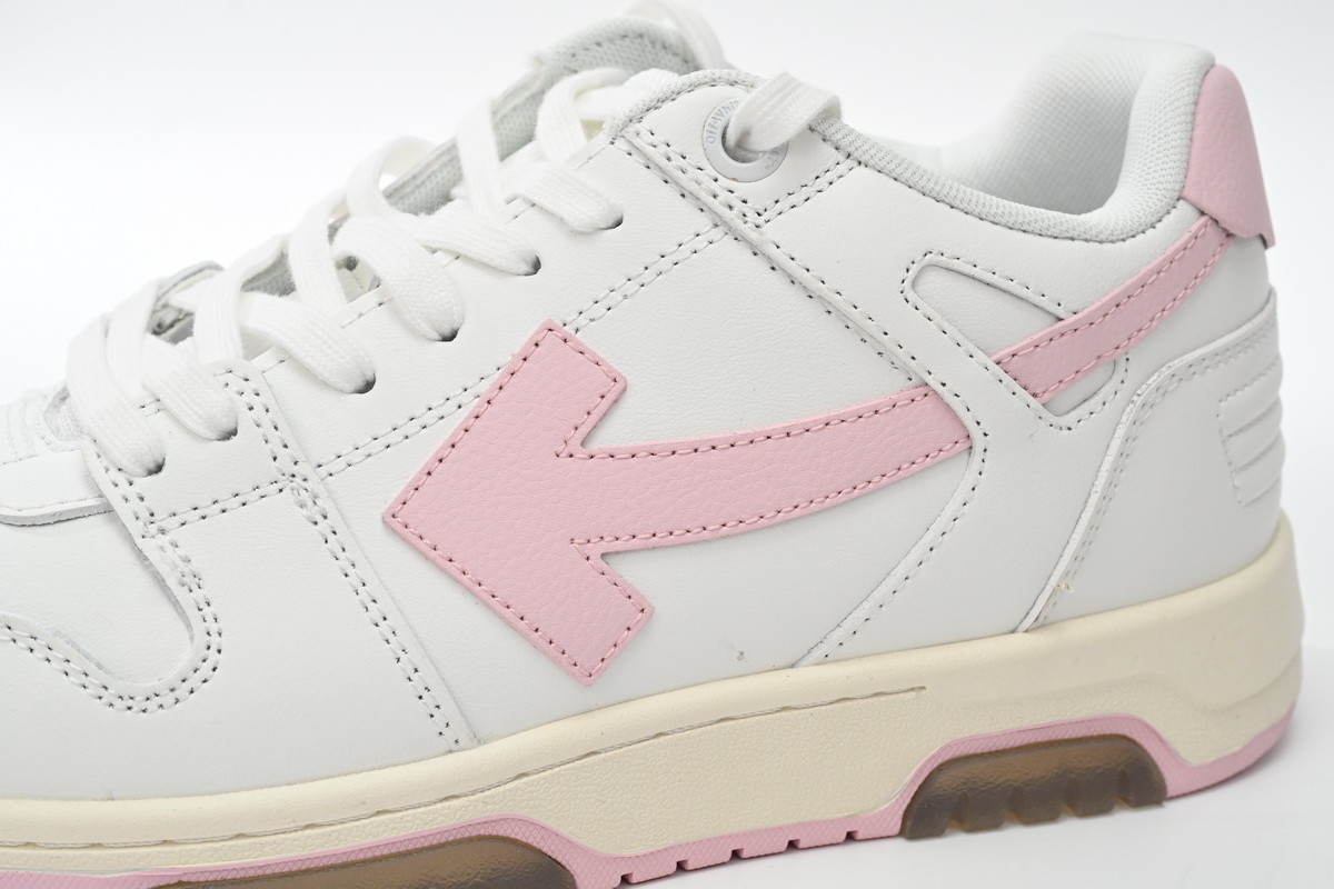 OFF-WHITE Out Of Office OOO Low Tops White Light Pink (Women
