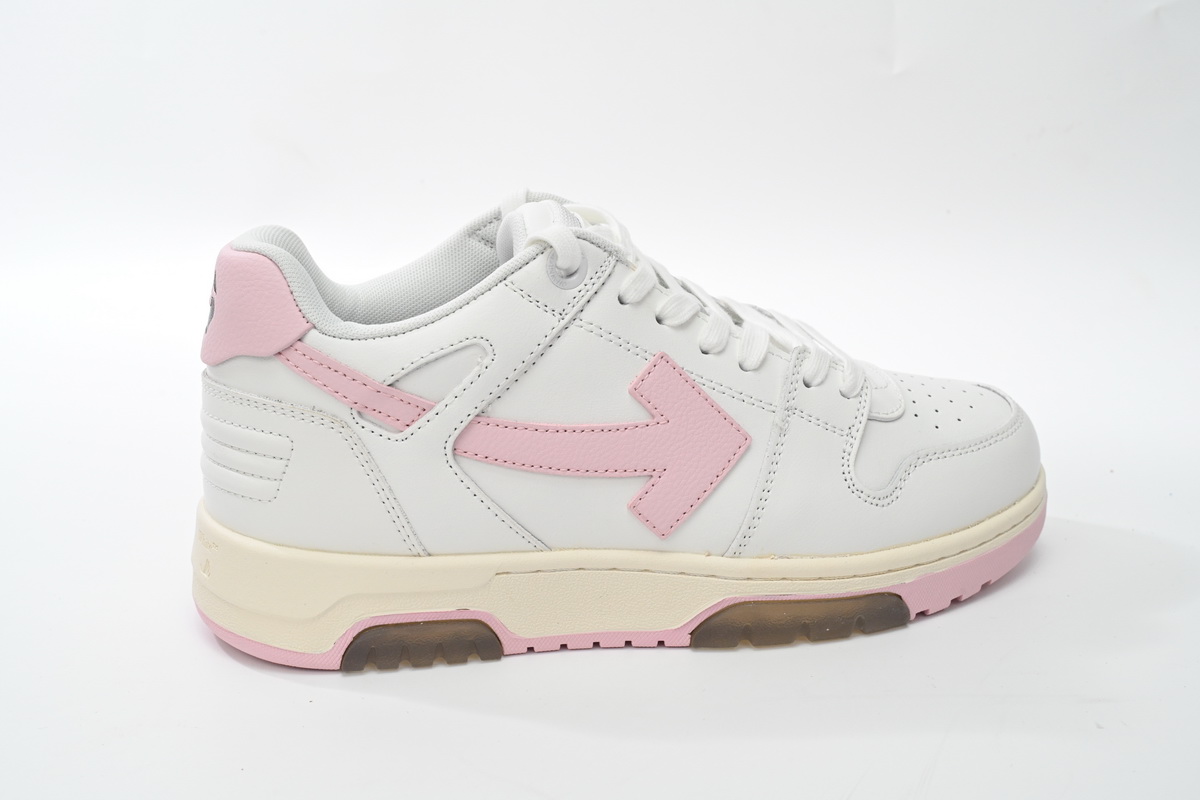 OFF-WHITE Out Of Office OOO Low Tops White Light Pink (Women