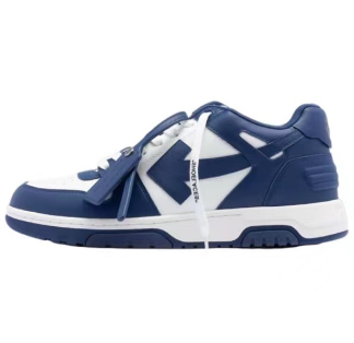OFF-WHITE Out Of Office OOO Low Tops White Royal Blue  OMIA189 C99LEA00 10142
