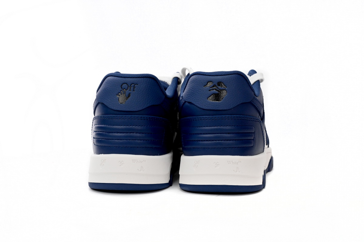 OFF-WHITE Out Of Office OOO Low Tops White Royal Blue  OMIA189 C99LEA00 10142