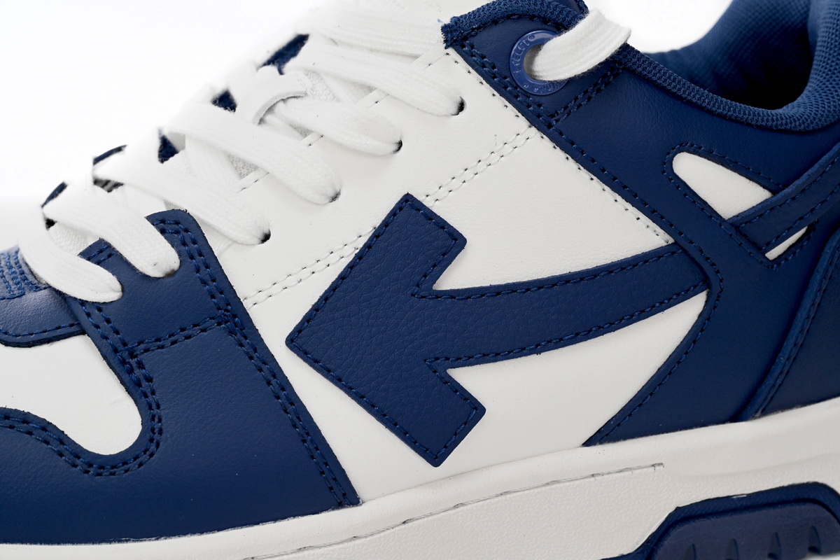 OFF-WHITE Out Of Office OOO Low Tops White Royal Blue  OMIA189 C99LEA00 10142
