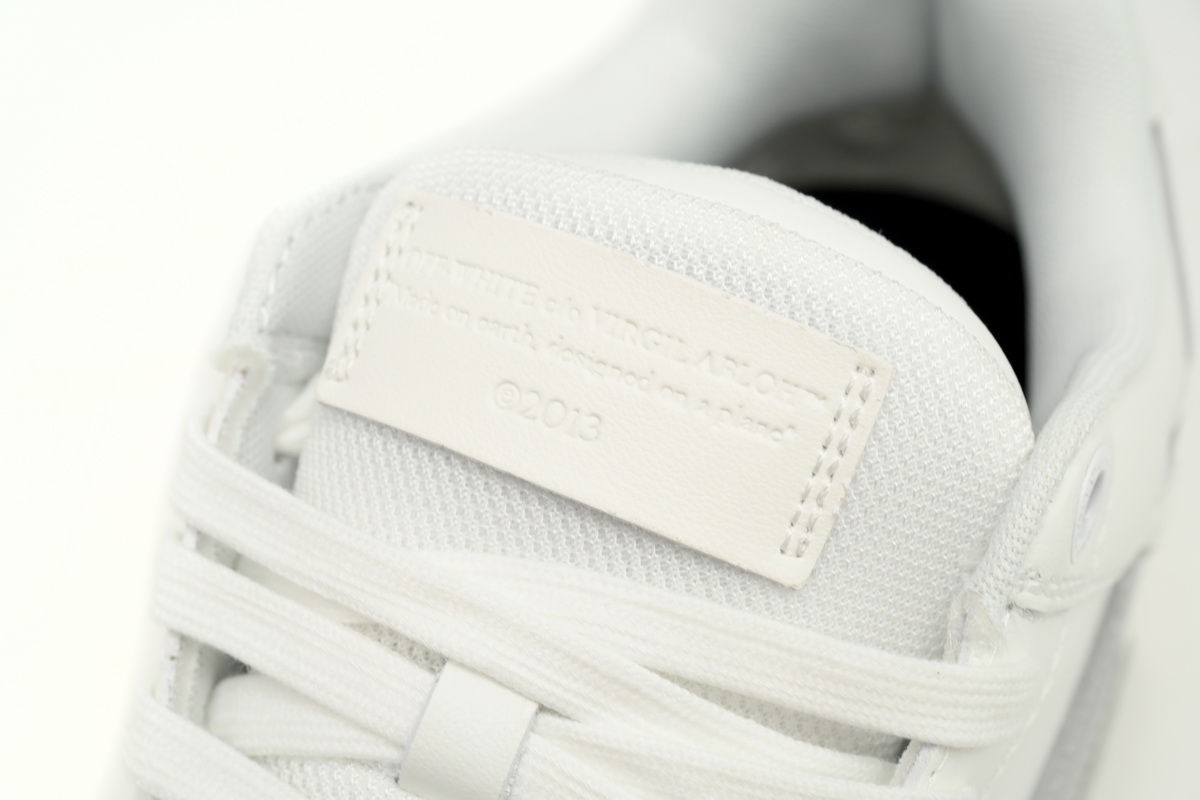 OFF-WHITE Out Of Office OOO Low Tops White Silver OMIA189F 23LEA009 0172