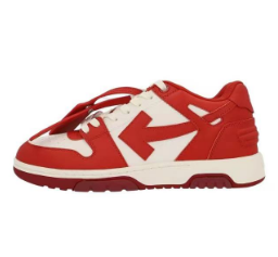 OFF-WHITE Out Of Office Red And White OMIA189F 22LE00 10128