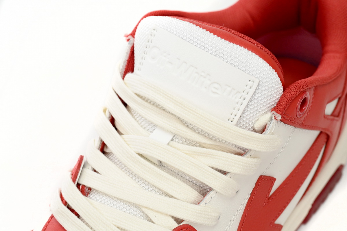 OFF-WHITE Out Of Office Red And White OMIA189F 22LE00 10128
