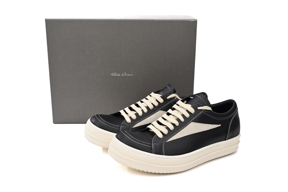 Rick Owens DRKSHDW Vintage Sneaks Black Milk DU02C5803-DO-911