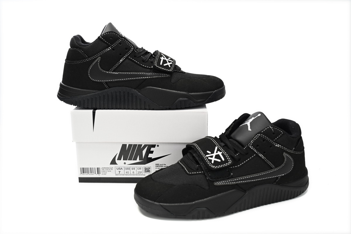 Travis Scott x Jordan Cut The Check Nice Kicks Black Knight  FZ8117-010