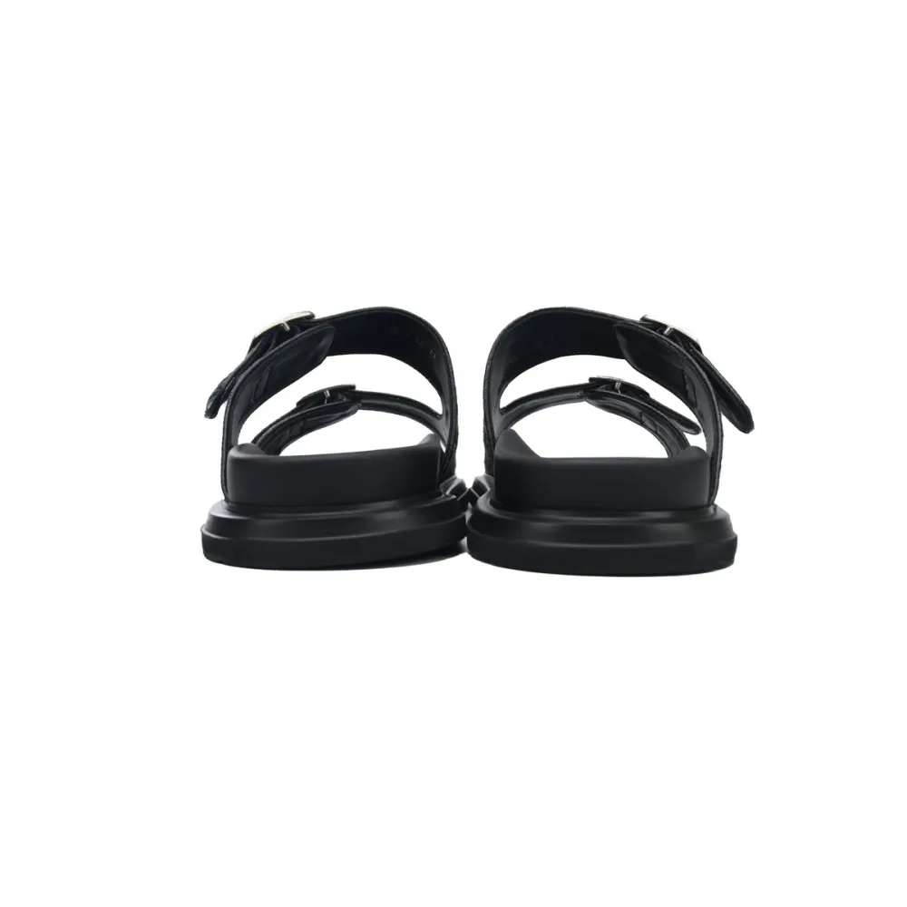 Dior Aqua Sandal Beige and Black Dior Oblique Jacquard  3SA135ZSA_H561