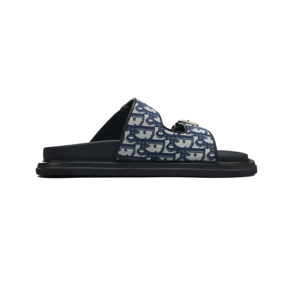 Dior Aqua Sandal Blue Dior Oblique Jacquard 