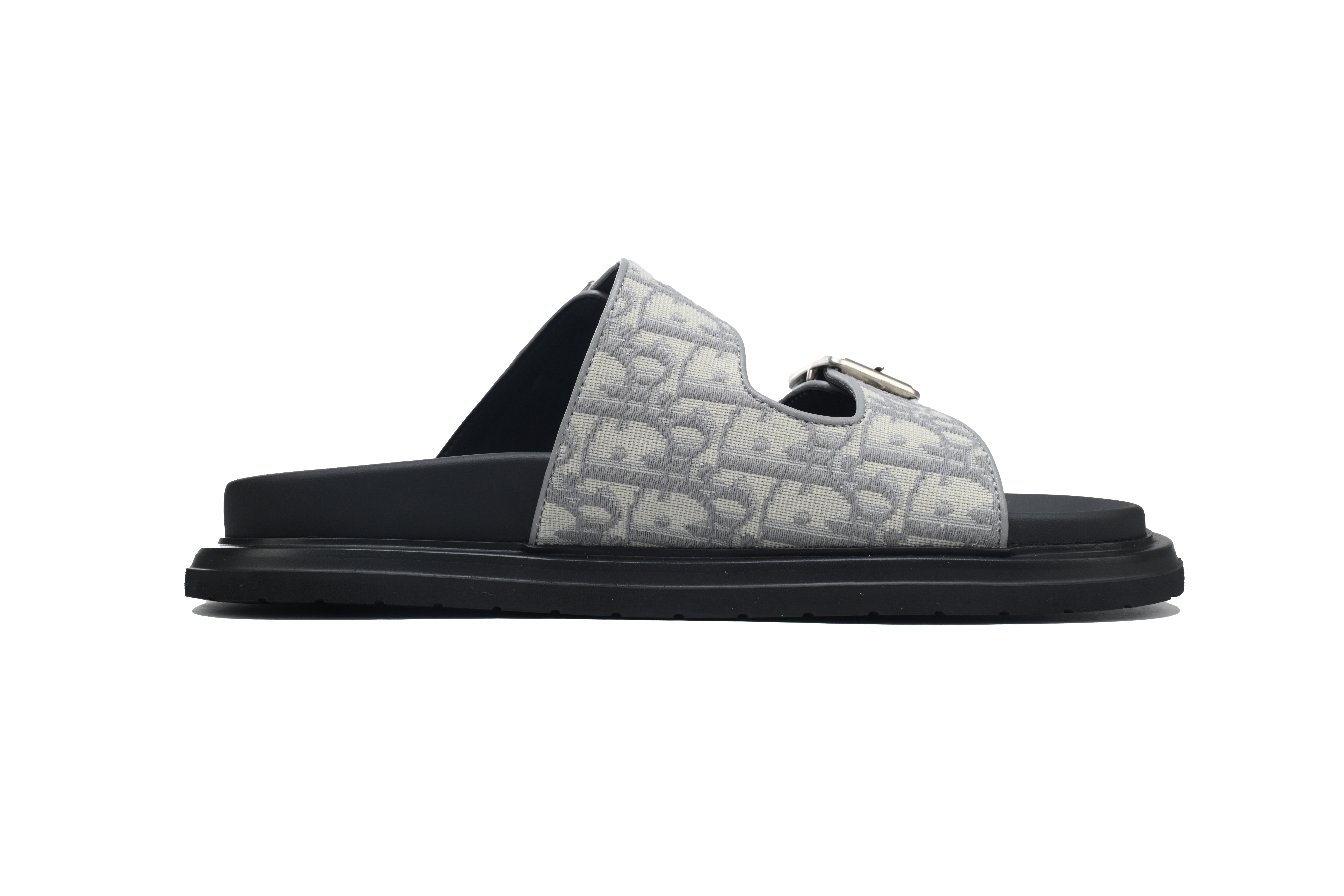 Dior Aqua Sandal Deep Gray Dior Oblique Jacquard 3SA135ZSA_H557