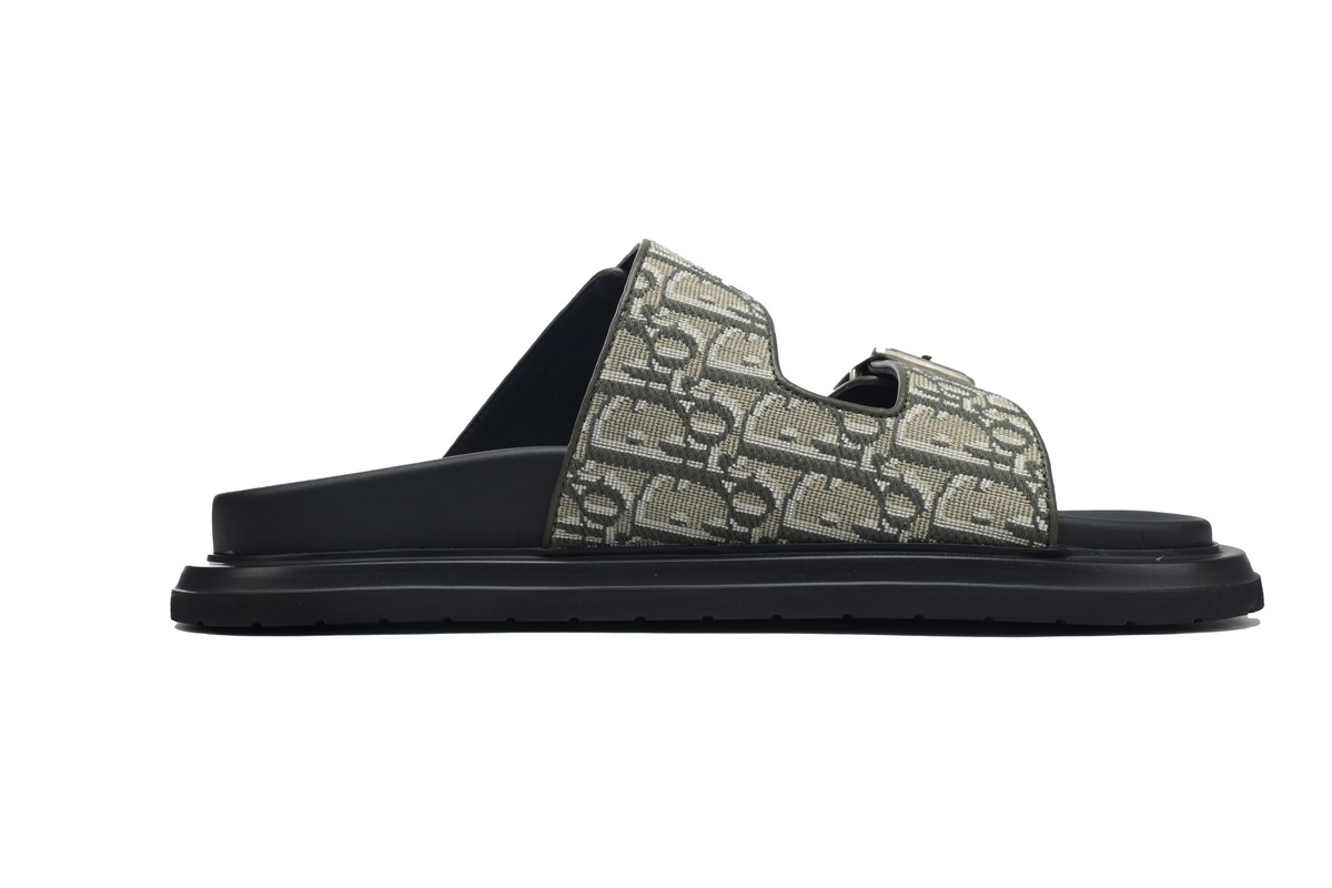 Dior Aqua Sandal Khaki Dior Oblique Jacquard 3SA135ZSA_H603