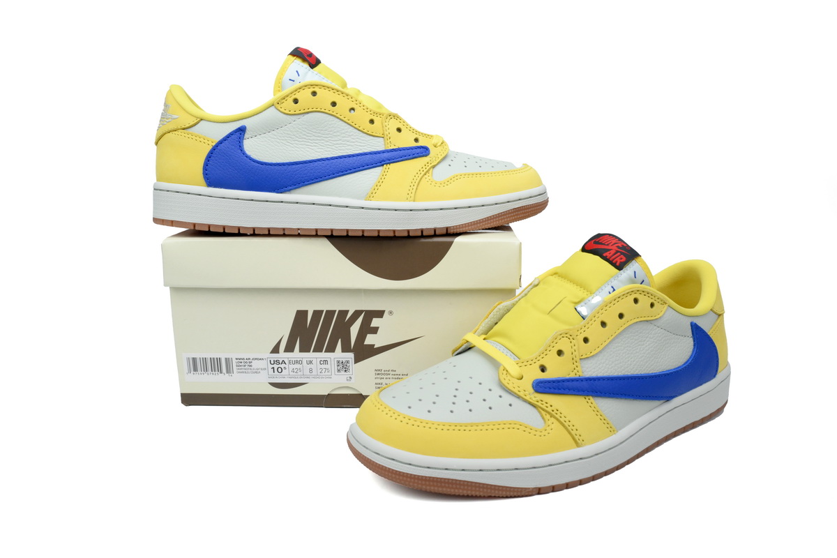 Air Jordan 1 Retro Low OG SP Travis Scott Canary (Women's) DZ4137-700