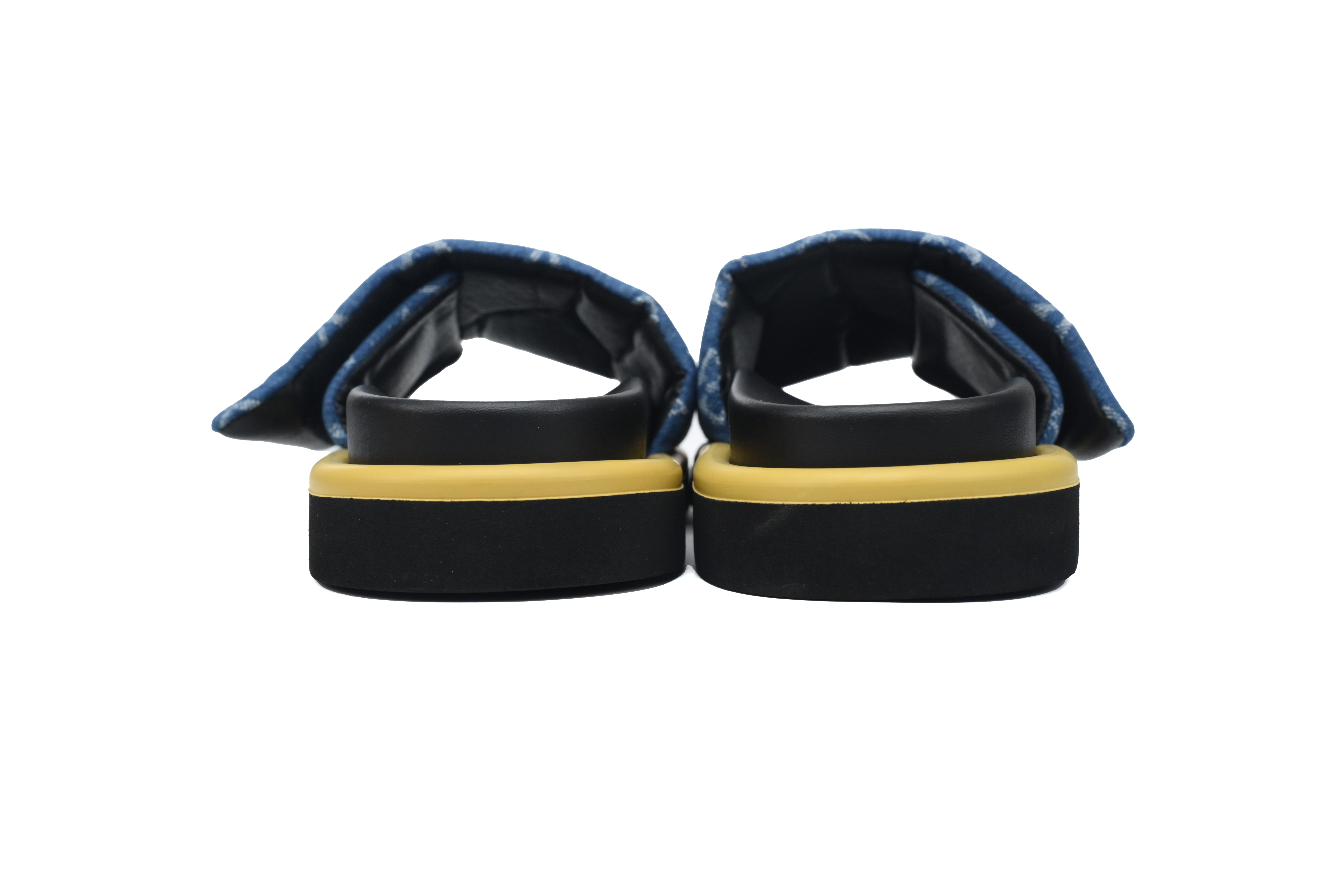 l**is V*t*n pool pillow flat comfort mule dark blue denim