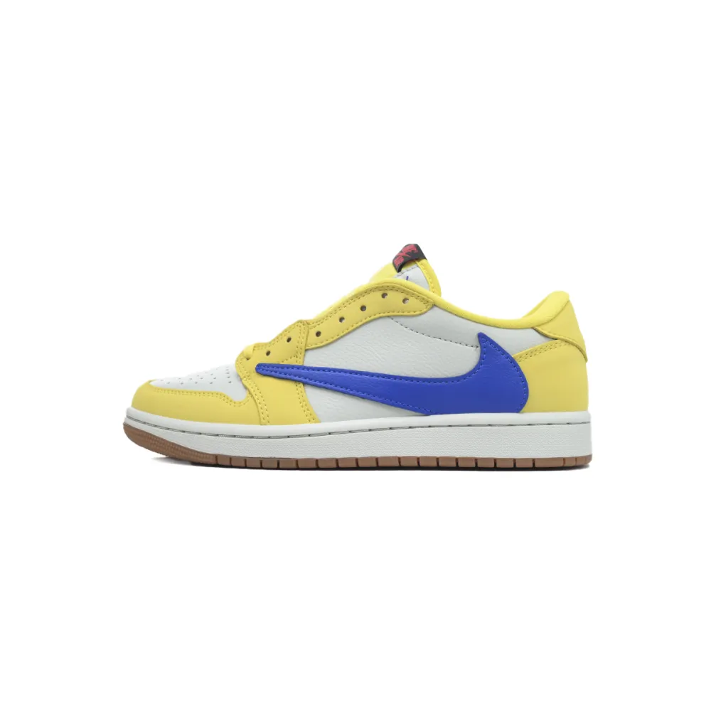  Air Jordan 1 Low x Travis Scott OG 'Canary'  DZ4137-700