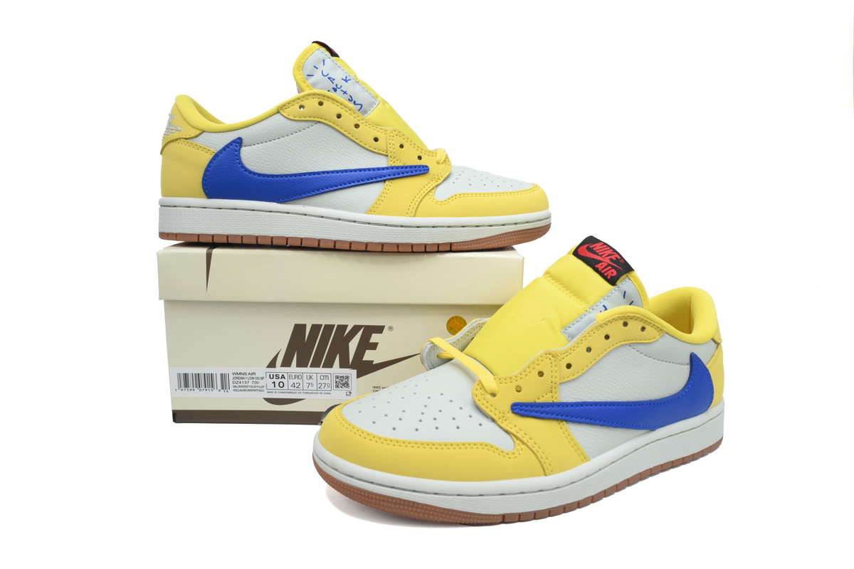  Air Jordan 1 Low x Travis Scott OG 'Canary'  DZ4137-700