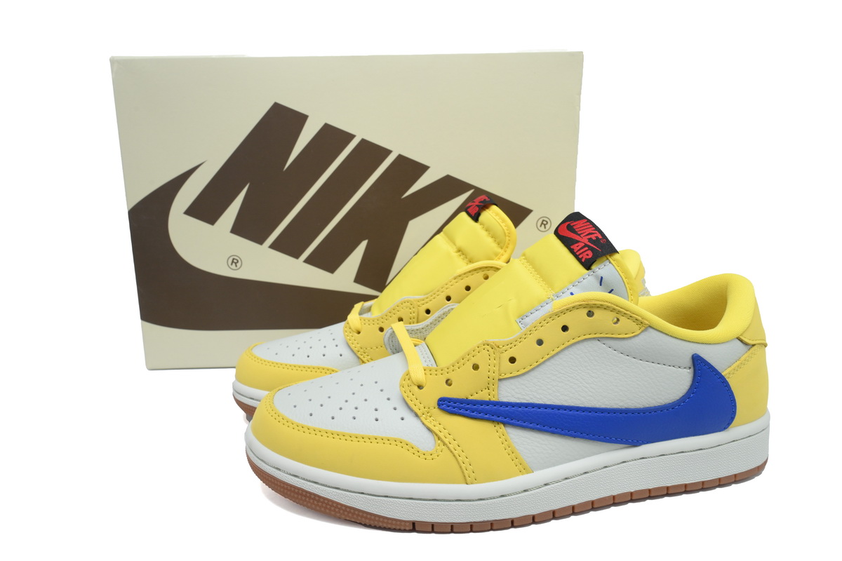  Air Jordan 1 Low x Travis Scott OG 'Canary'  DZ4137-700
