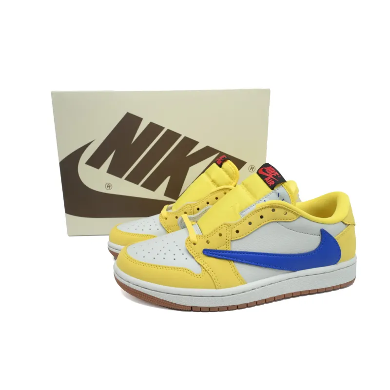  Air Jordan 1 Low x Travis Scott OG 'Canary'  DZ4137-700
