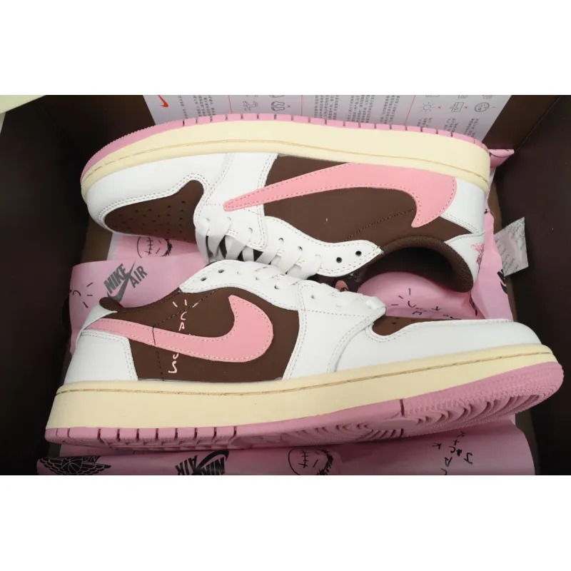 Air Jordan 1 Low x Travis Scott OG SP Dark Pony Pink DZ4137-206